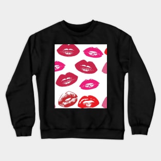 Red Lips Design All over Lips design for many Items, check out the store for gift ideas. Crewneck Sweatshirt